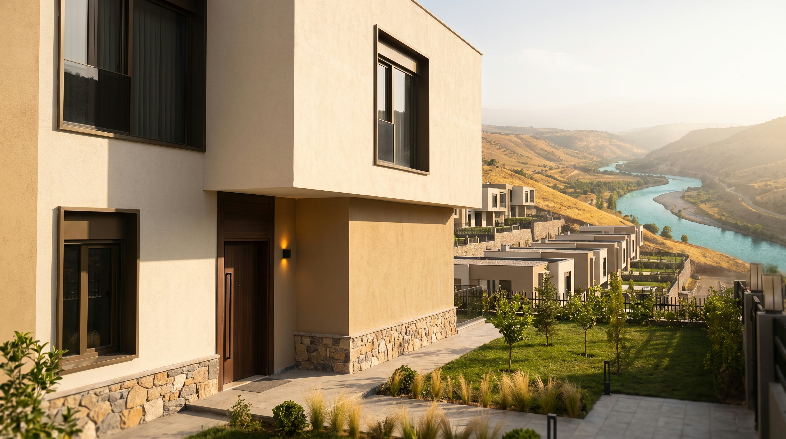 The same villa completed and handed over