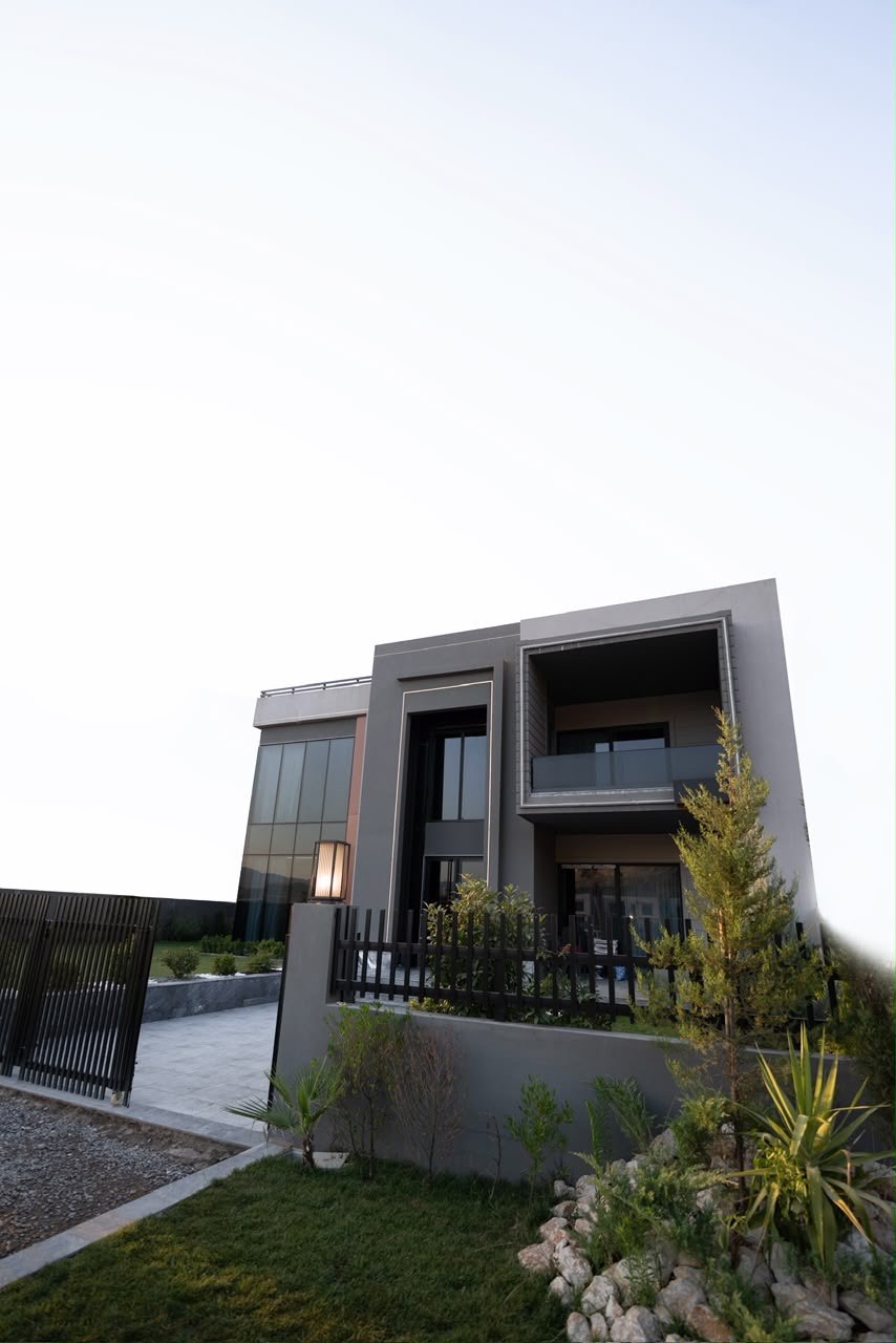 Completed villa exterior